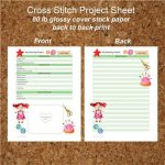 Cross Stitch Project Sheet (Duplex Print) Stitch Watercolor (image for) Cross Stitch Project Sheet (Duplex Print) Stitch Watercolor
